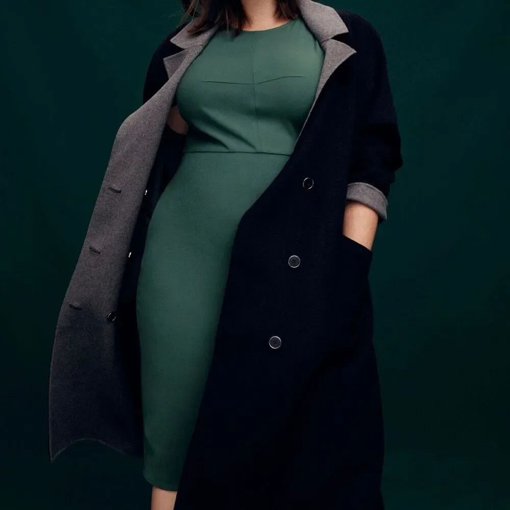 J Crew x Universal Standard Midi Sheath Dress XS